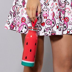 NEW SUNNYLIFE Watermelon Flask in Red/Green